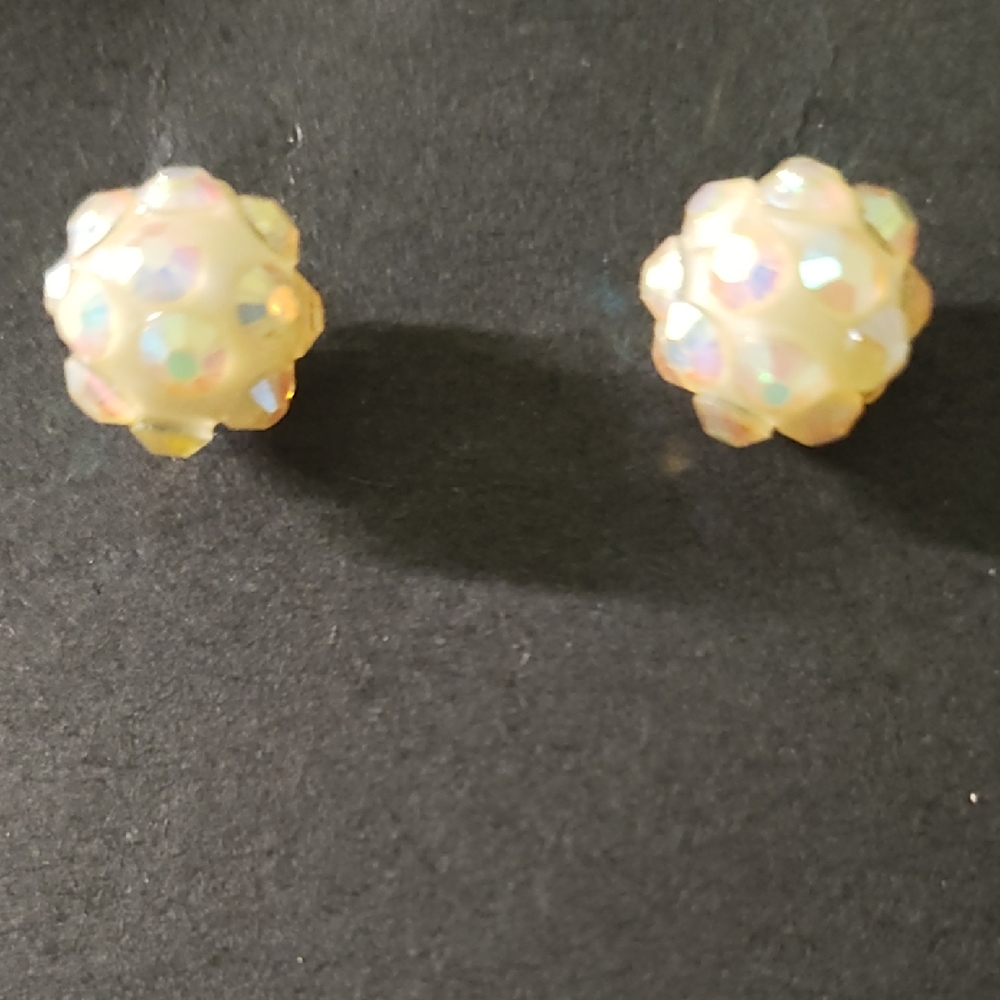 Iridescent Stud Earrings